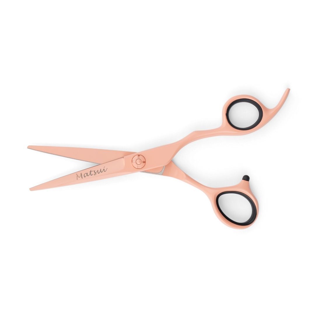 Matsui Pastel Peach Cutting Scissor (6666895392834)