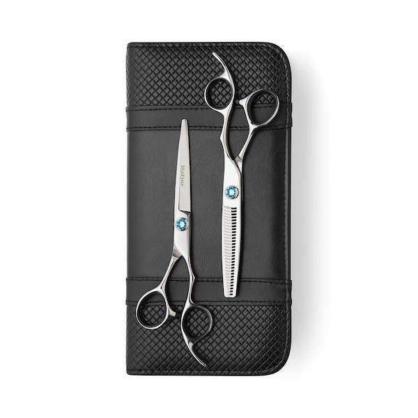 Matsui Swarovski Elegance Limited Edition - Sky Blue Shear Thinner Combo - Scissor Tech USA (1713872666690)