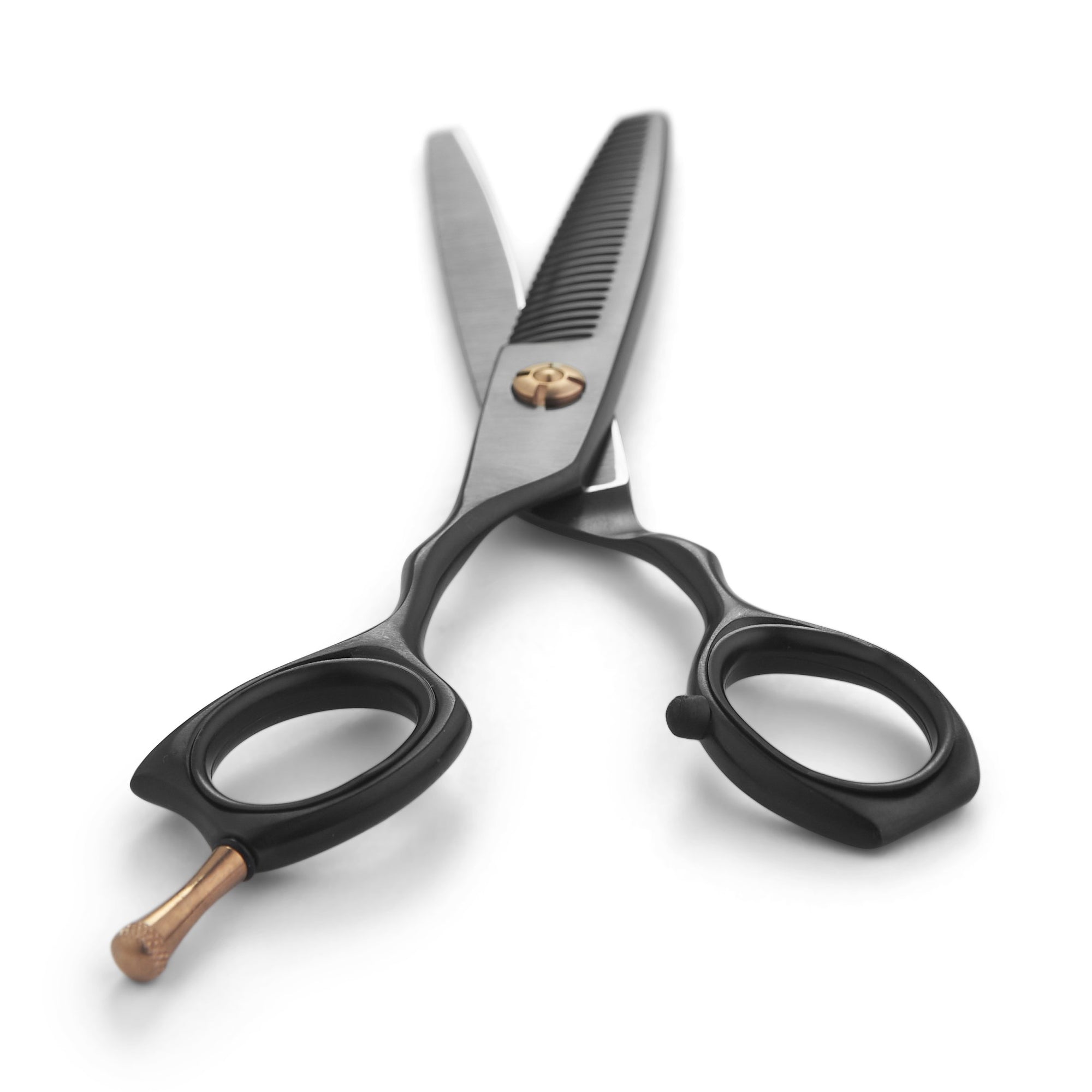 Matsui Matte Black Precision Rose Gold Thinning Shear (1639209271362)