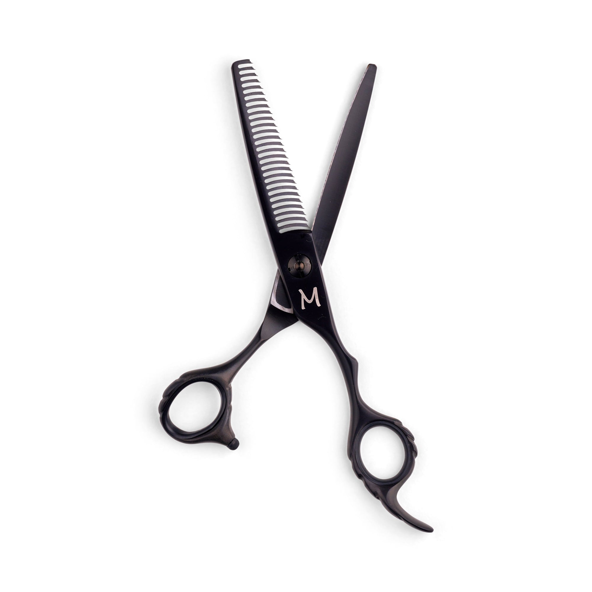 Ergo Diamond Matte Black Thinning Shears (7028812972098)