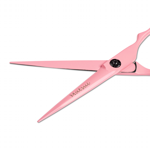 Matsui Pastel Pink Precision Hair Scissors Triple Set - Scissor Tech USA