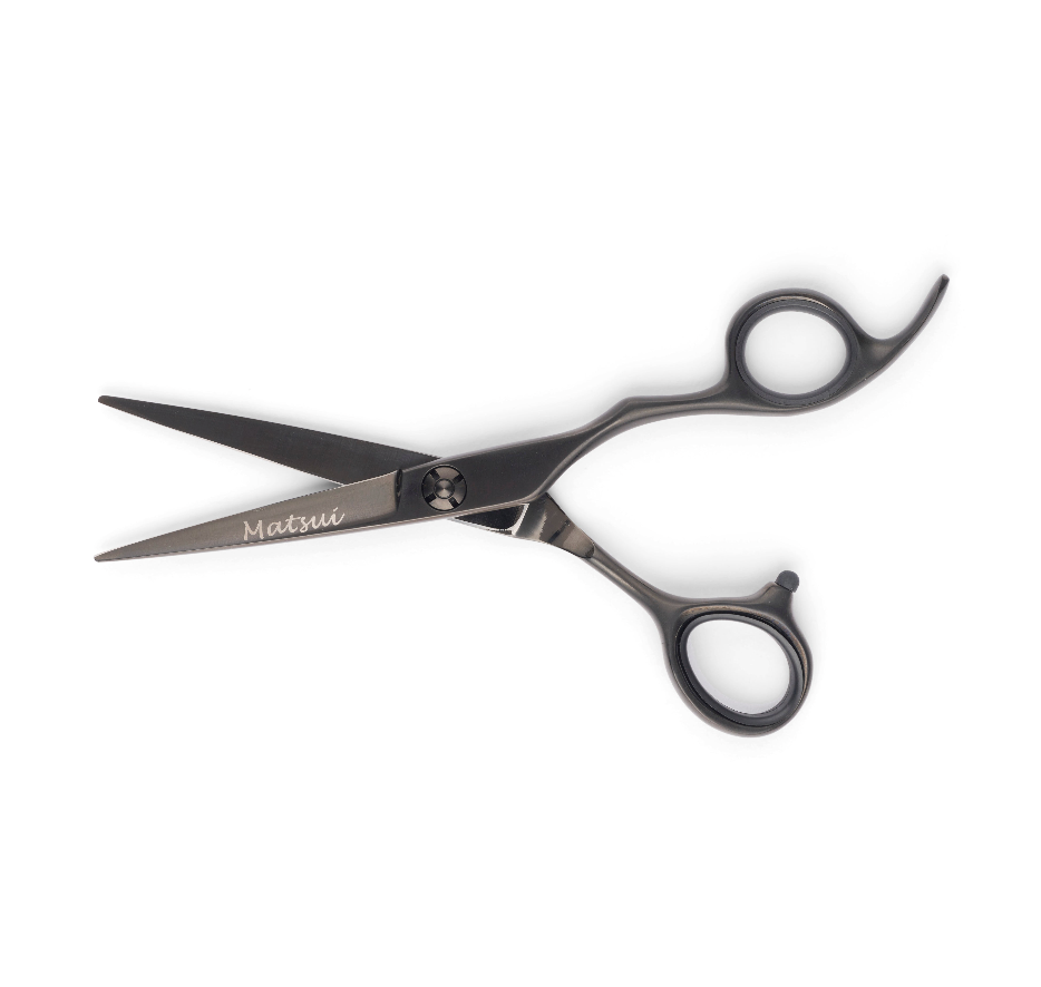 Matsui Lightweight Classic Offset Matte Black Scissor Thinner Combo (6985614753858)