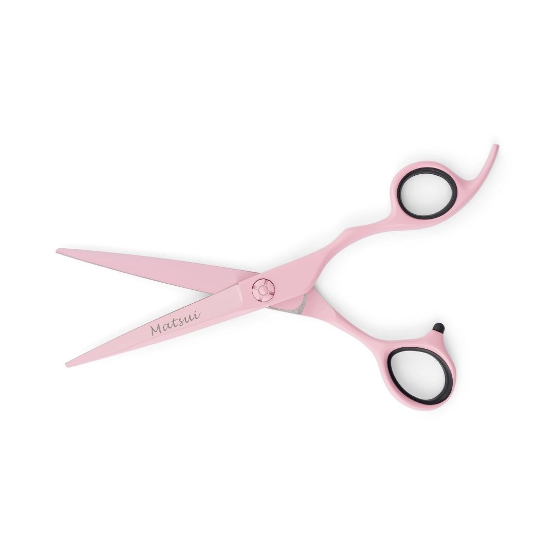 Premium Matsui Pastel Pink Triple Set, Professional Hair Cutting Scissors (6774515204162)