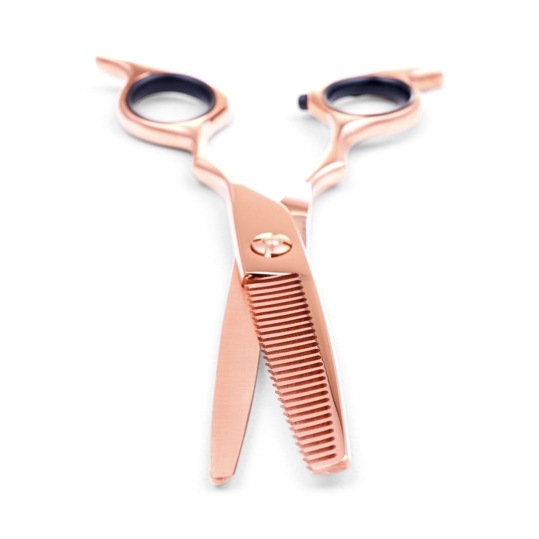 The Best Rose Gold Matsui Precision Hair Scissors, Premium Hairstylist Triple Set