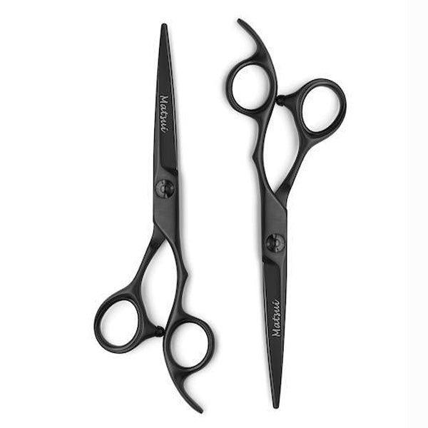 Matte Black Hair Stylist Shear Aichei Mountain Twin Set - Scissor