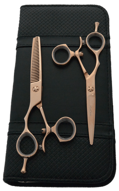 Matsui Precision Rose Gold Hair Shear & Thinner Combo 5.5 inch