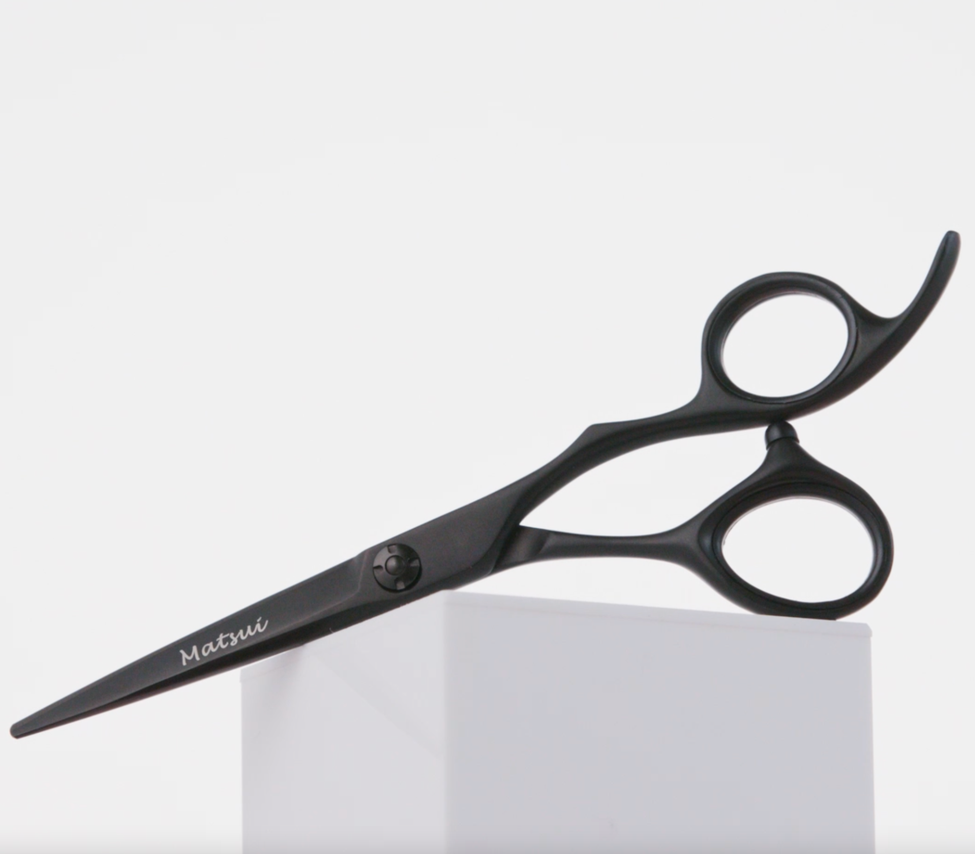 Matsui Matte Black Aichei Mountain Offset Hairdressing Scissors (6743868899394)