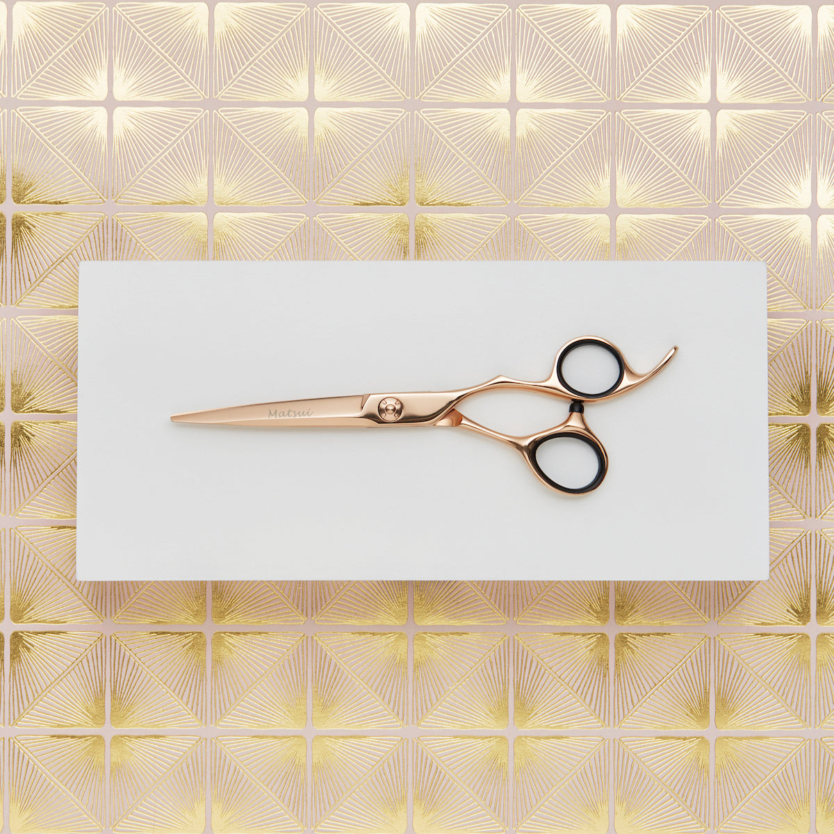 Premium Hairdressing Scissors, Matsui Rose Gold Aichei Mountain Offset Scissor (6743888527426)
