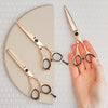 Deluxe Hairdressing Shears, Rose Gold Matsui Precision Triple Set (6745041010754)