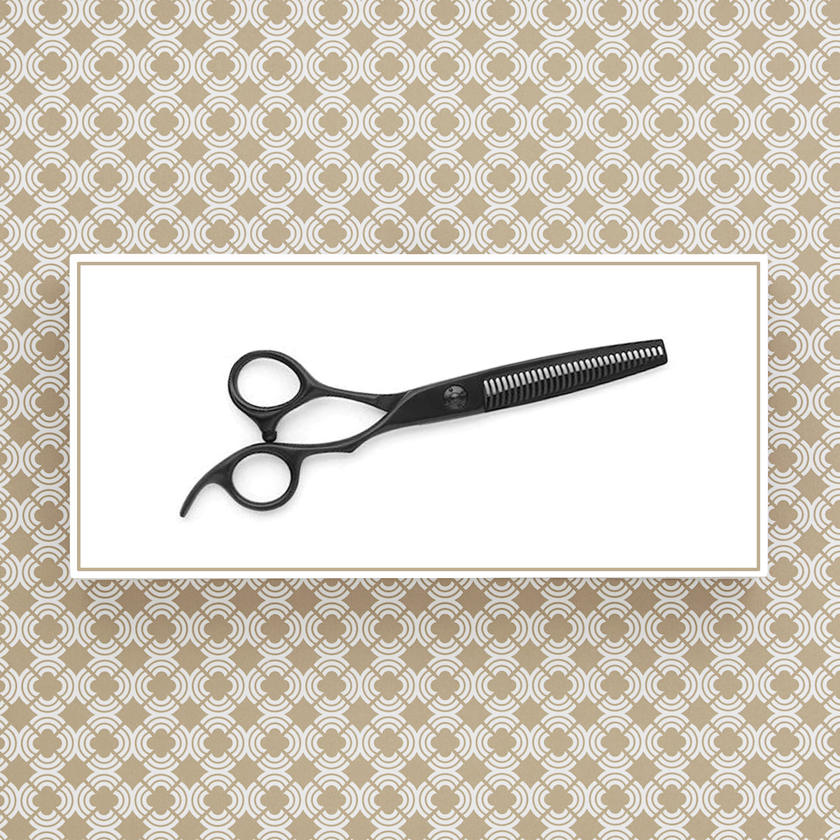 Professional Salon Quality Matsui Matte Black Offset Hair Thinning Shears (6748702343234)