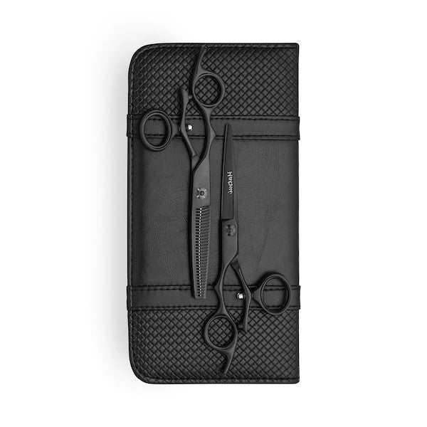 Lefty Matsui Matte Black Swivel Shear Thinner Combo - Scissor Tech USA