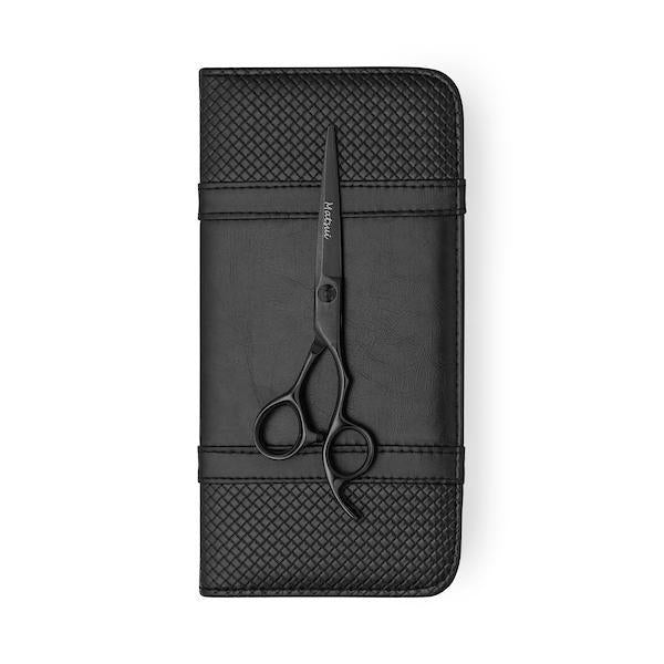 2021 Matsui Master Barber Shears: Matte Black Damascus Steel - Scissor Tech USA (4594656575554)