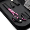 Lefty Matsui Neon Pink Offset 5.5 inch Shear Thinner combo - Scissor Tech USA (4408677105730)