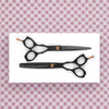 Matsui Precision Matte Black Deluxe Hair Stylist Scissors &amp; Thinner Combination (6757275729986)