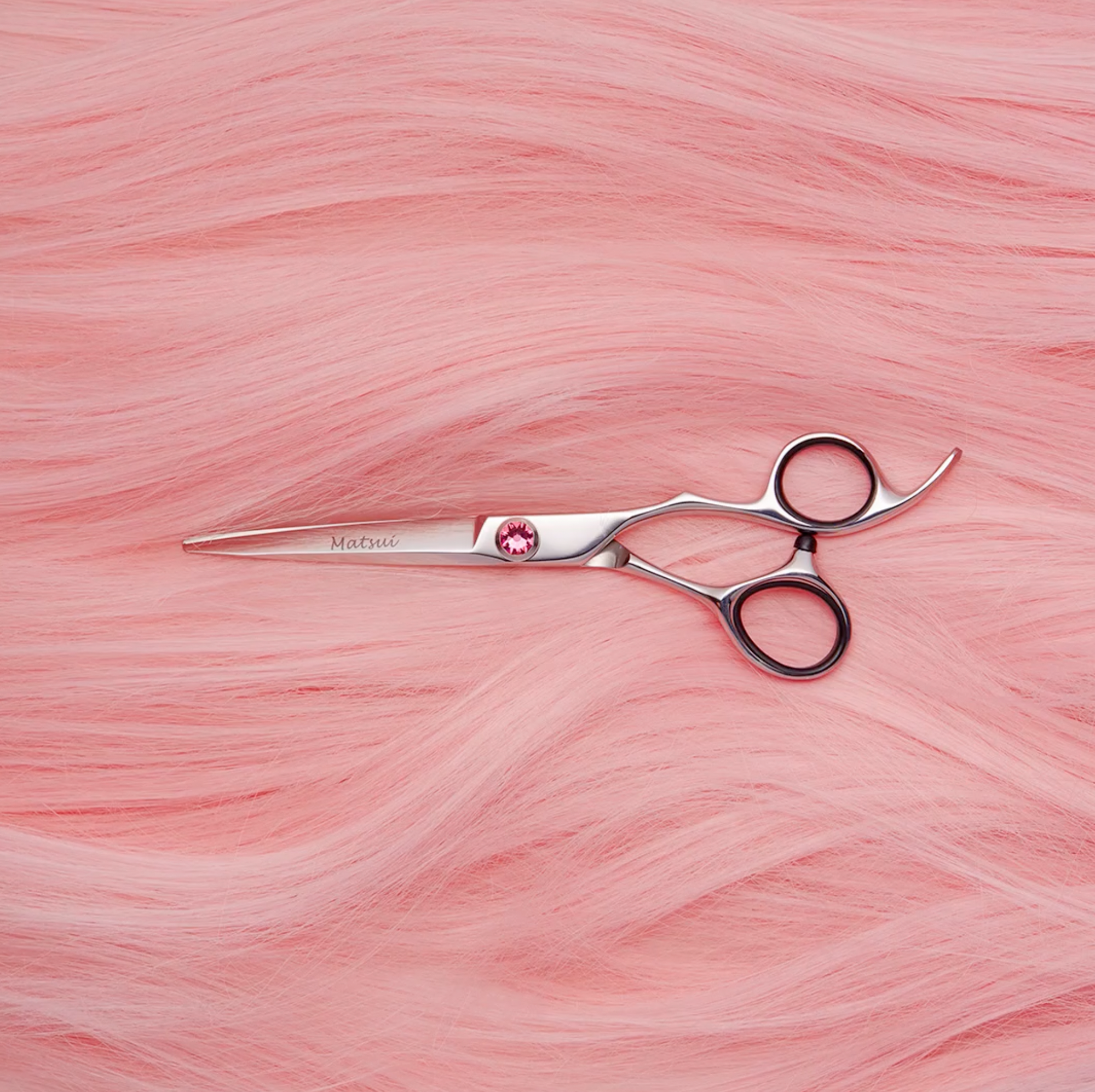 Professional Matsui Silver Elegance Pink Hair Dressing Scissors (6743545905218)