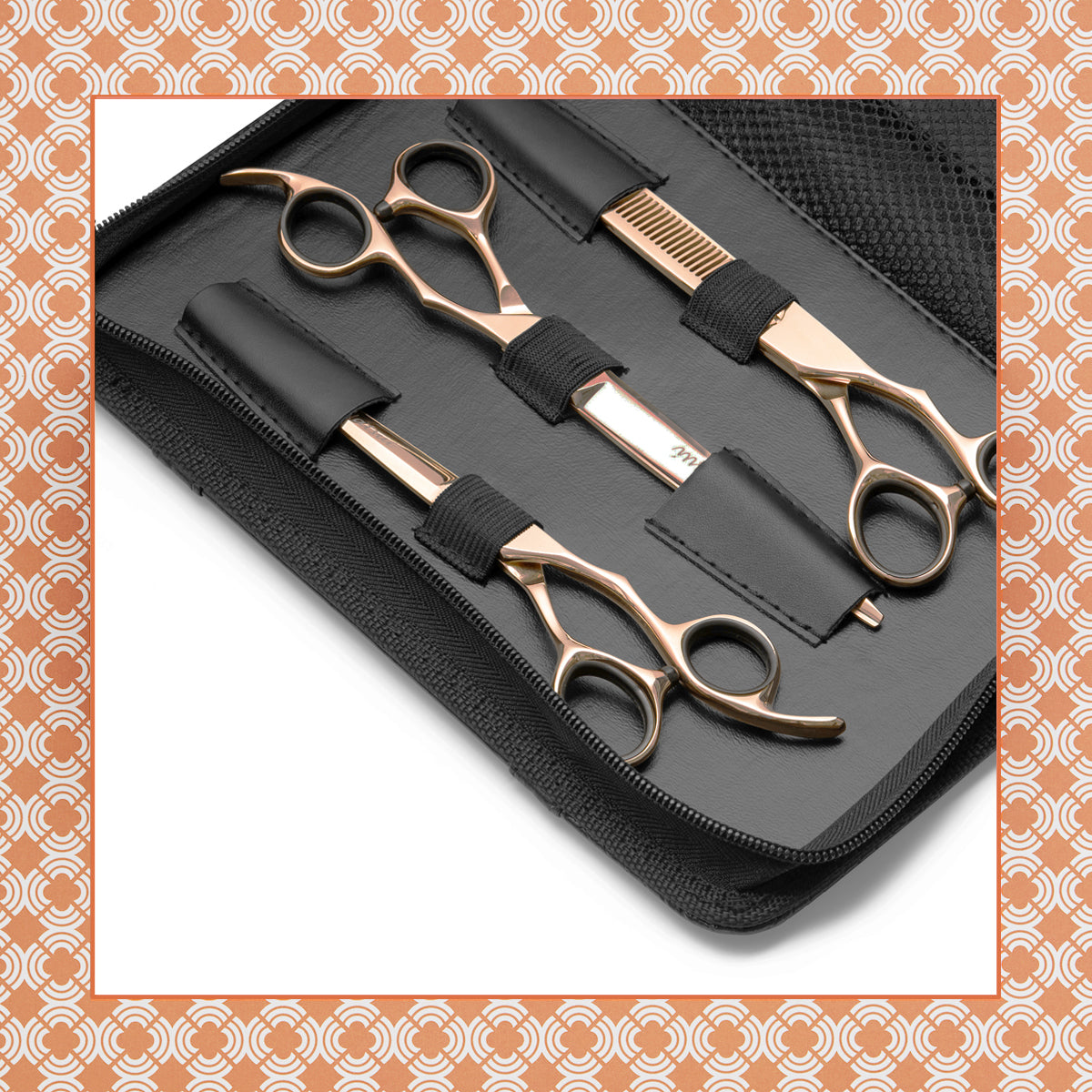 Matsui Aichei Mountain Rose Gold Limited Edition, Hairdressing Scissors, Triple Set (6772624162882)