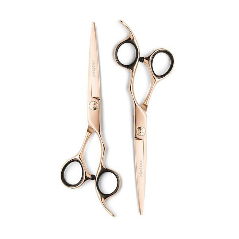 Rose Gold Hair Stylist Shear Aichei Mountain Twin Set (6718900043842)