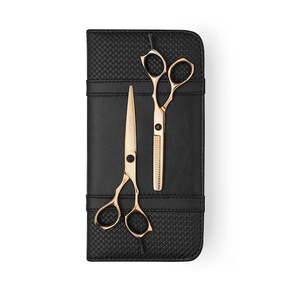 Professional Matsui Precision Rose Gold Hair Stylist Scissors & Thinner Combination (6757276680258)