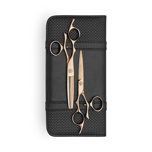 Matsui Swivel Rose Gold Lefty Shear Thinner Combo (6762999087170)