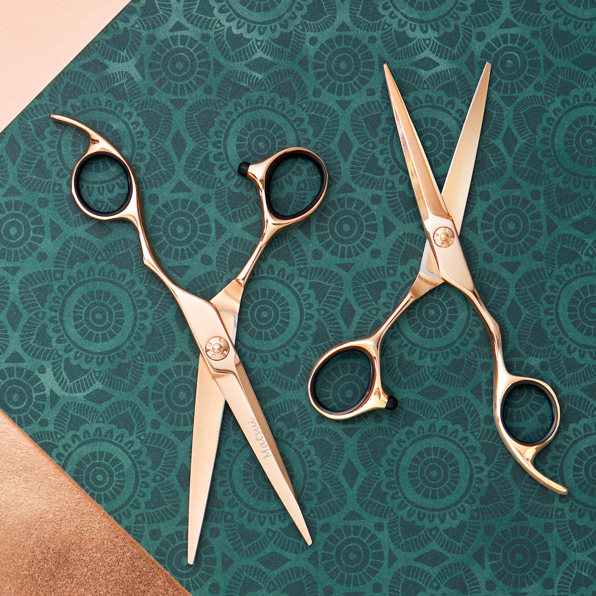 Rose Gold Aichei Mountain Twin Set, Professional Hair Shears for Salons (6746348683330)