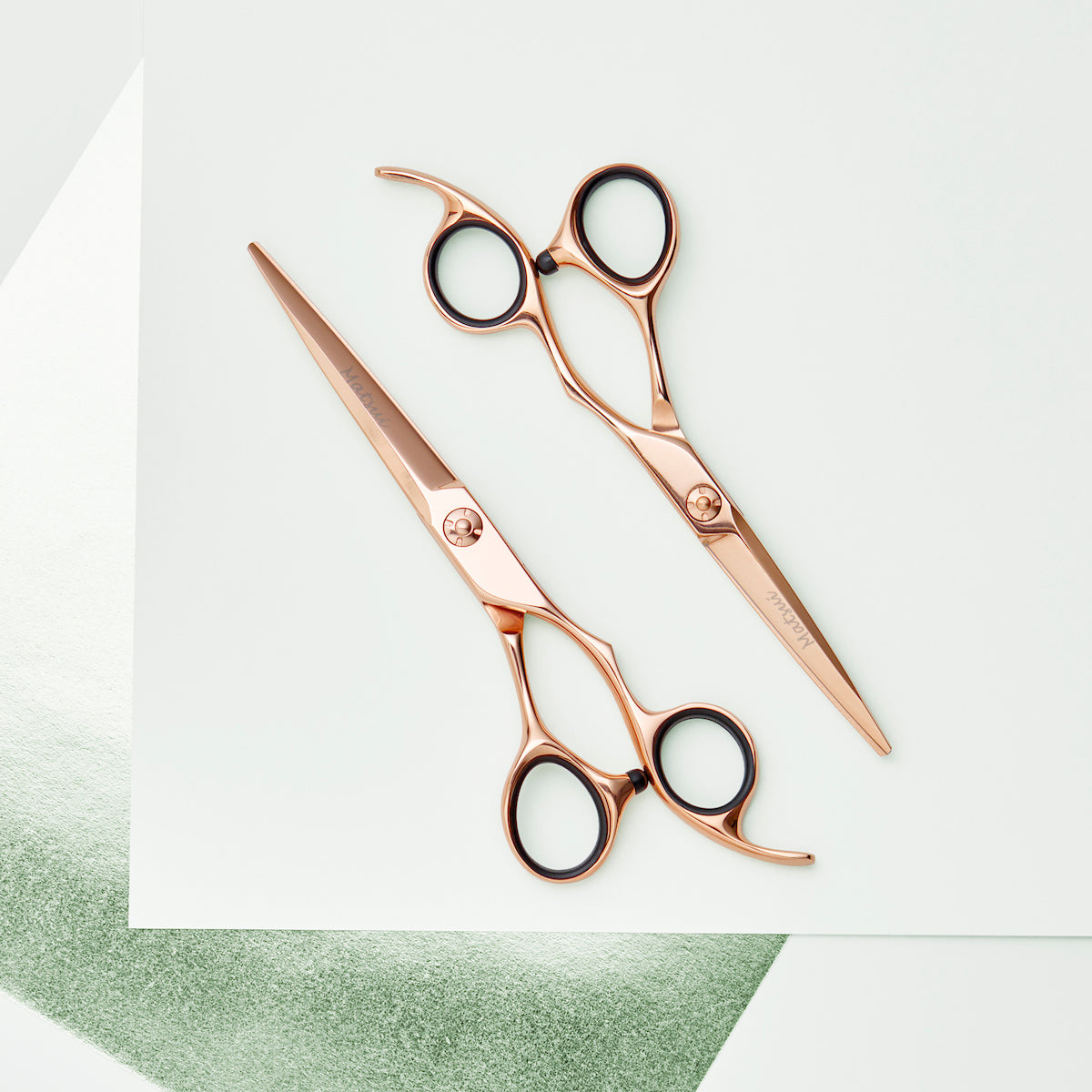 Hairdresser Scissors The Rose Gold Aichei Mountain Twin Set, Deluxe Professional Hair Shears (6746361266242)