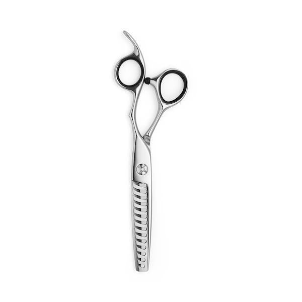 Premium Silver Hair Thinning Shears Matsui 14 Tooth Offset Professional Thinners (6747616313410)